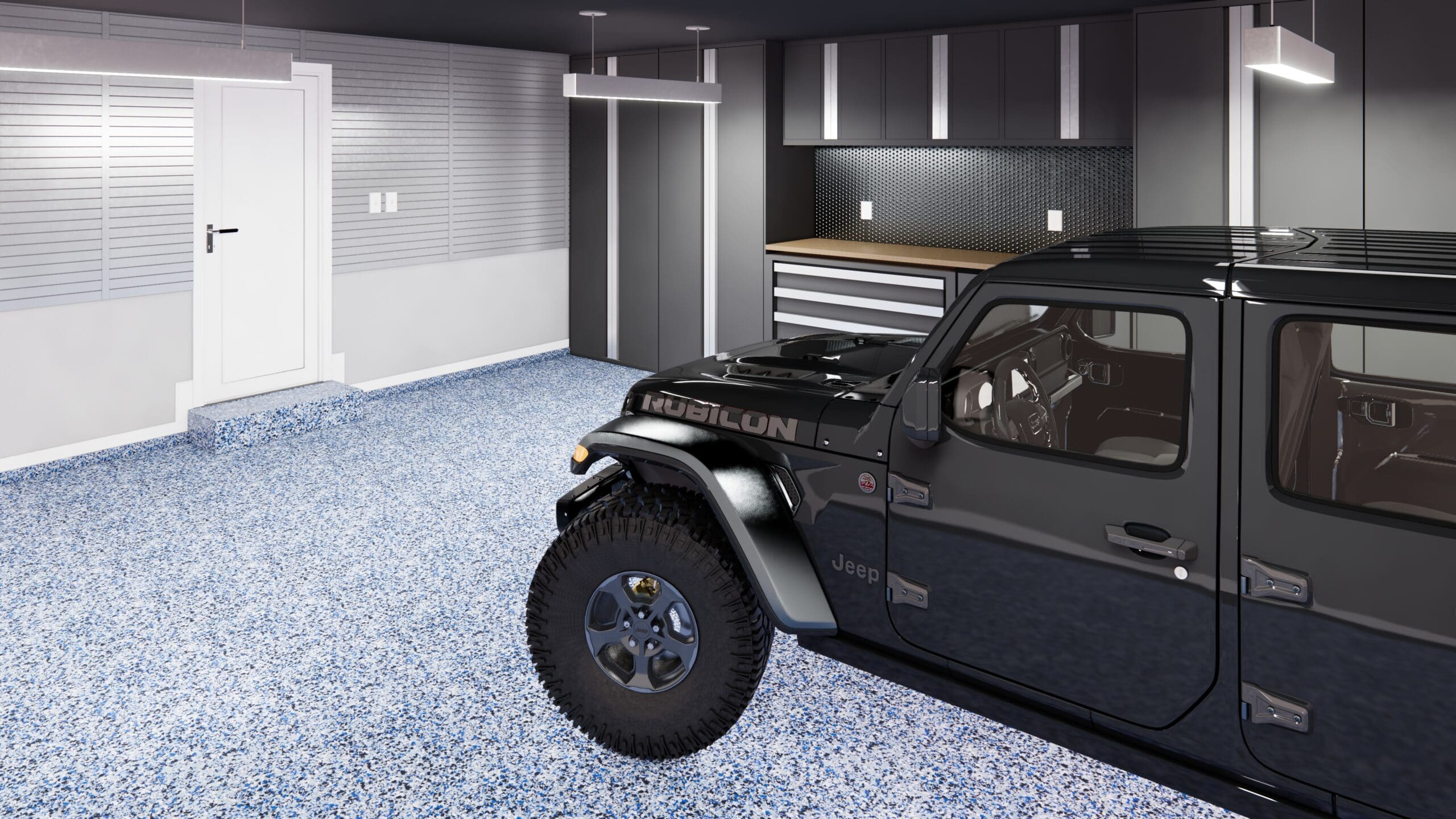 Polyaspartic garage floor coating in Dallas - MyGarageFloors