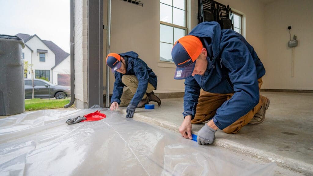 How to clean garage floor coating Polyaspartic