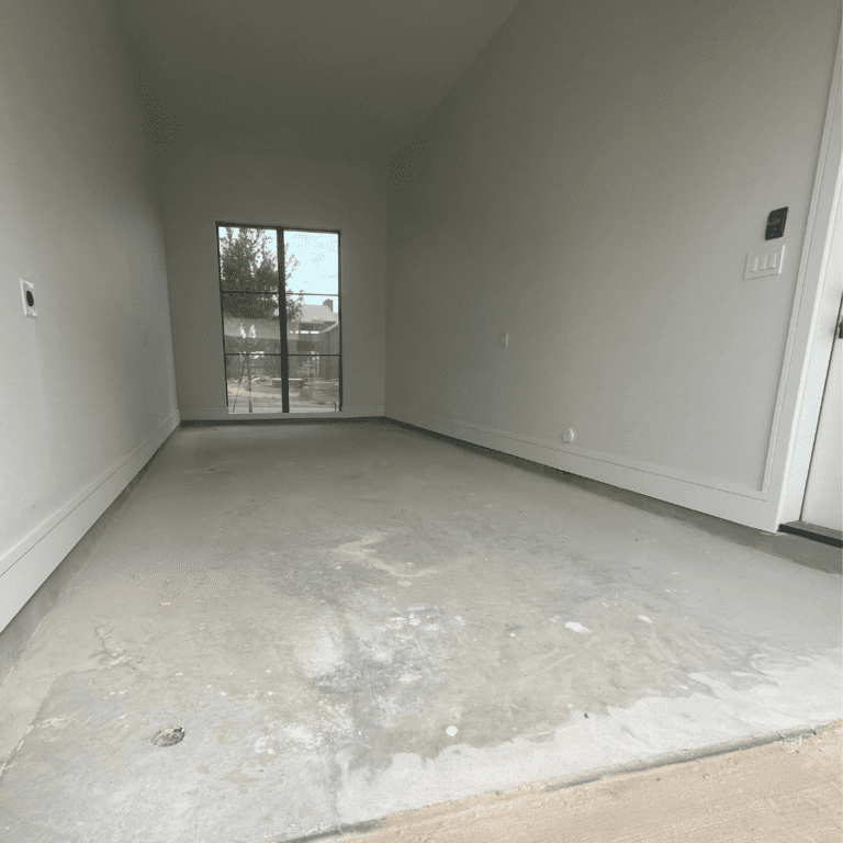 Garage Floor chemical stain Austin TX