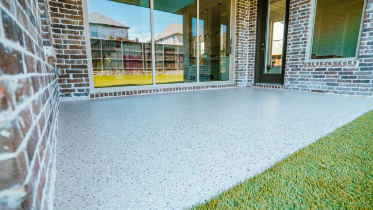 a Patio with a Newly Applied Floor Coating, Showcasing a Smooth and Durable Surface. - Patio Floor Coating 2 - Patio Floor Coating 2