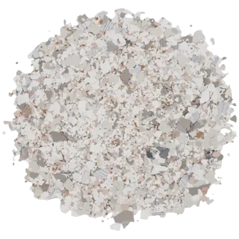 Sandstone garage floor flake color - polyaspartic full flake finish