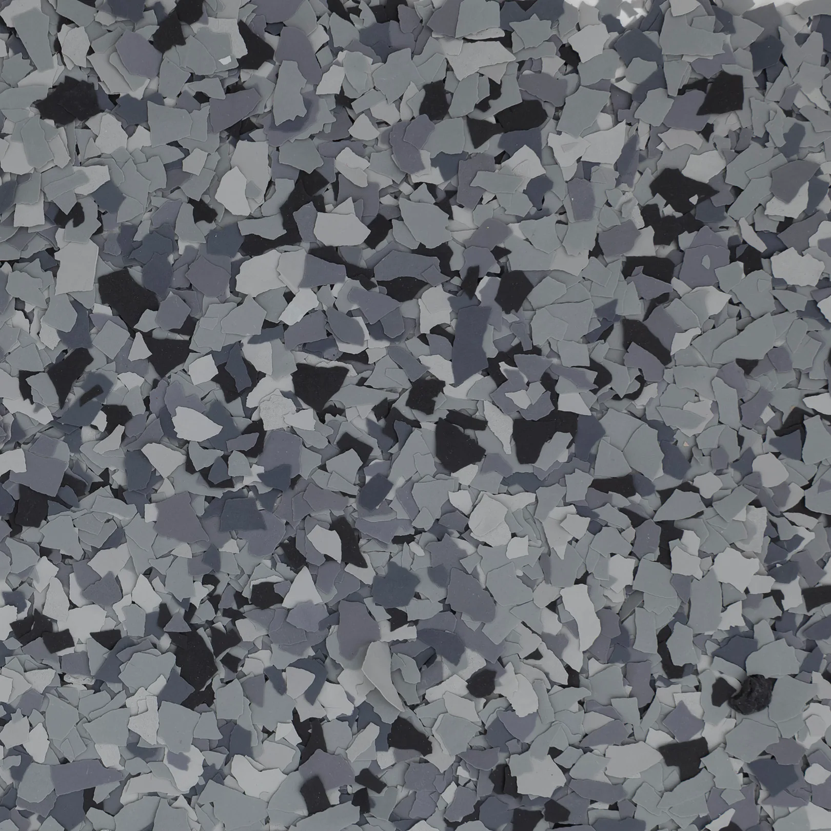 The Nightfall flake blend in charcoal, gray and white, shown full frame