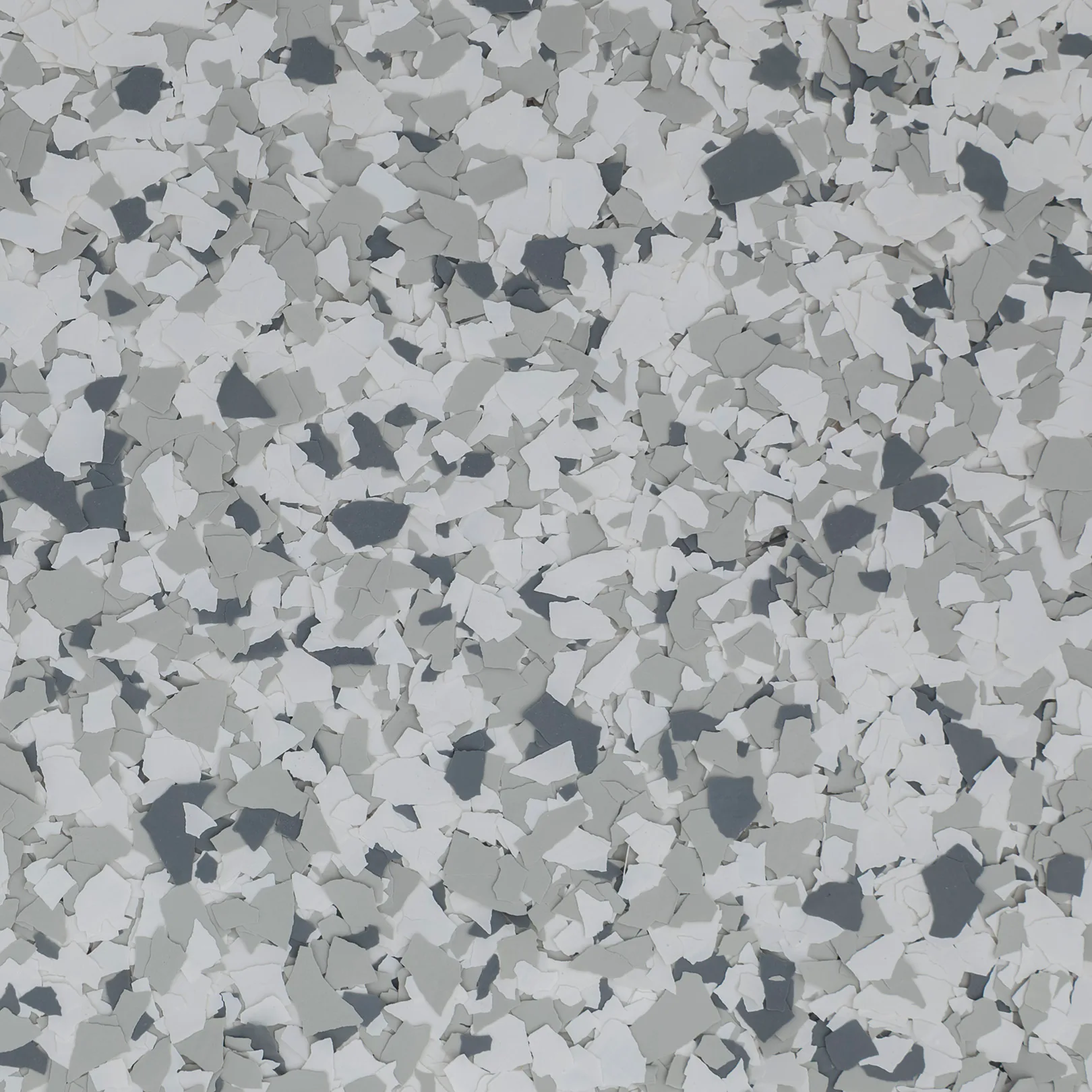 The Snowfall flake blend in white, light gray and charcoal, shown full frame
